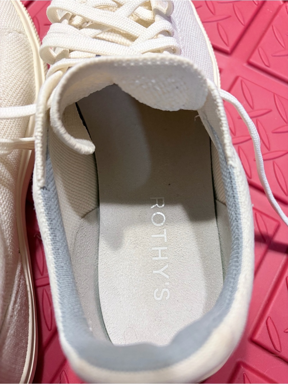 Rothy’s RS02 Cream Knit Sneakers - Picture 4 of 9